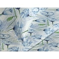 thumbnail image 3 of Ambesonne Floral Quilted Coverlet 3 Pcs, Blue Tender Romantic Flowers, King Size, Pale Sky Blue Green and White, 3 of 4