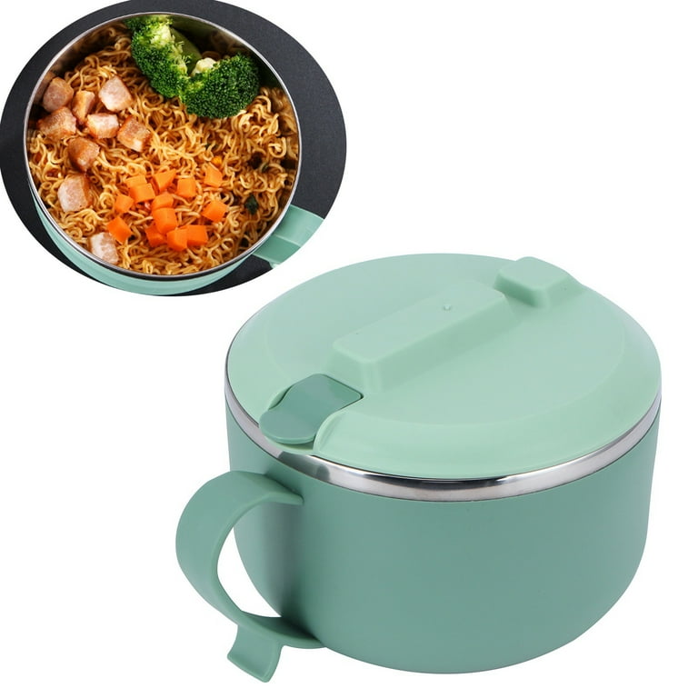 For Ramen Noodles Bowl Lunch Box Stainless Steel Thermal Heated Bento Box  Food Containers Large Capacity Vacuum Insulation Boxes