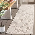 thumbnail image 2 of SAFAVIEH Global Dusko Geometric Indoor/Outdoor Runner Rug, Light Beige/Ivory, 2'2" x 8', 2 of 11