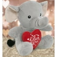 thumbnail image 5 of DolliBu I Love You Plush Super Soft Elephant - Cute Stuffed Animal Elephant with Red Heart Plush for Valentines, Anniversary, Romantic Date, Boyfriend, or Girlfriend Gift - 6 Inches, 5 of 6