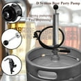 thumbnail image 3 of Luckeg Draft Beer Keg Party Pump with Picnic Tap D System 8 inch Keg Tap Pump Silver, 3 of 7