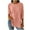 Pink, variant on biudgviw Long Sleeve Shirts for Women Fall Winter Crew Neck Ribbed Knit Tops Oversized Casual Lightweight Side Button Blouses