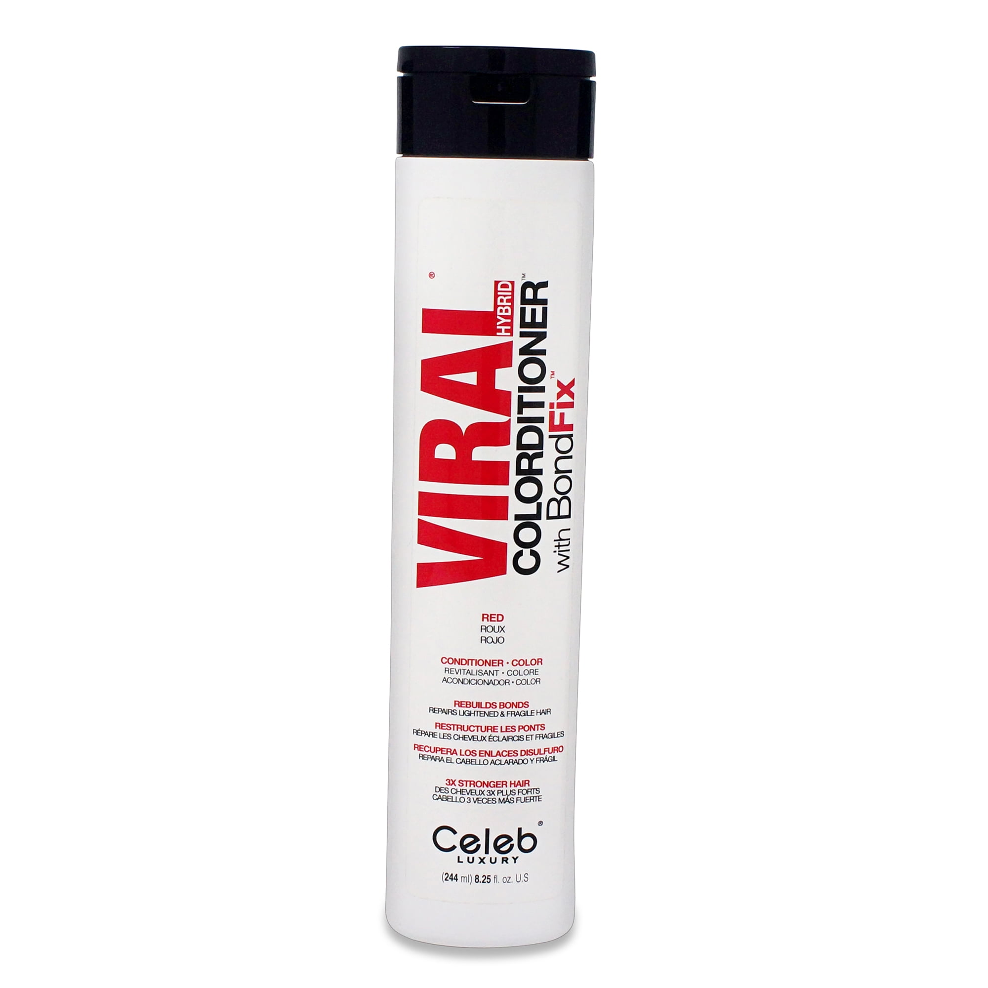 Celeb Luxury- Viral Vivid Bright Red Hybrid Toner Conditioner 8.25 Oz