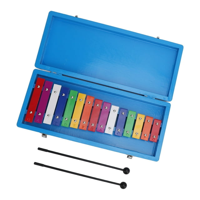 Xylophone, Kids Xylophone Toy Colorful Fine Workmanship Aluminum Plate Smoothly Easy Grip with 2Pcs Plastic Mallet for Age Over 3 for Kindergarten