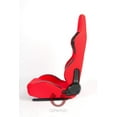 thumbnail image 3 of Cipher CPA1007 Red Cloth Universal Racing Seats- Sold as a Pair, 3 of 8