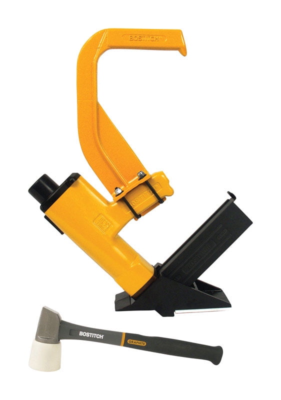 BOSTITCH Pneumatic 15.5 Ga. Flooring Stapler Kit Gun