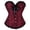 Halloween corset - Red, variant on Gyujnb Women's Strapless Sweetheart Lace Overbust Corset Ruffle Waist Cincher Bustier Halloween Top Halloween Bustier Top,L