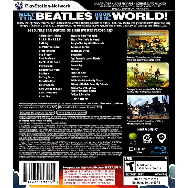 Beatles Rock Band PS3 - Fitness games for ecommerce - Walmart