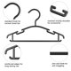 thumbnail image 3 of Perchas de plástico con muescas para ropa ideales para uso estándar diario, 3 of 5