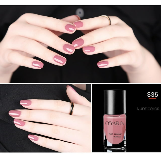 Esmalte de uñas nude despegable de secado rápido y horneado, 8 ml.