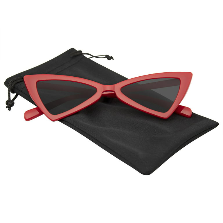 Vintage Triangle High Pointed Cat Eye Sunglasses