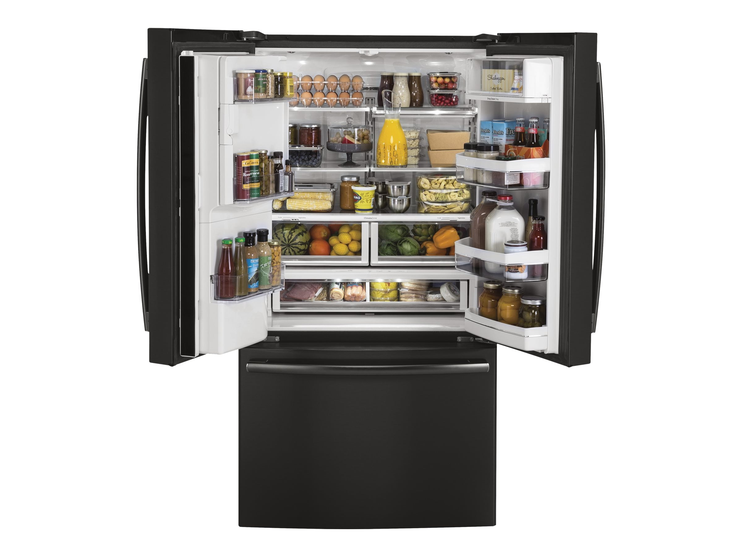 GE Profile PYE22KBLTS Refrigerator/freezer french style with water