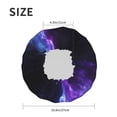 thumbnail image 4 of KLL Purple And Blue Nebula Pattern Shower Cap & Bath Cap for Women,Reversible Oversized Waterproof Shower Caps for all Hair Lengths,Elastic Reusable Bathing Hair Cap, 4 of 6