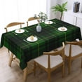 thumbnail image 2 of Rectangle Table Cloth, MacArthur Tartan Green Plaid Resistant Washable Tablecloth Decorative Table Cover for Dining, Indoor and Outdoor, 2 of 6