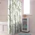 thumbnail image 4 of Shower Curtain Floral Plant Fruit Shower Curtains for Bathroom Decor Sage Green Shower Curtain Sets with Hooks Waterproof Fabric Bath Curtain Small Stall 36" X 72", 4 of 5