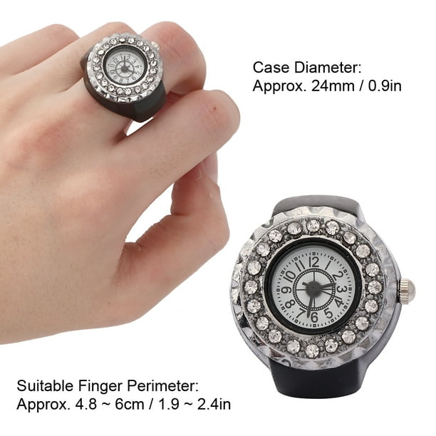 Finger Ring Watch Finger Ring Watch Shining Ring Watch Women Ring