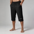 thumbnail image 5 of Xdegoge Mens Athletic Shorts Below Knee Capri Pants Elastic Waist Drawstring with Pockets Quick Dry Breathable Workout Gym Running Activewear Training, 5 of 5