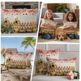 thumbnail image 5 of Pumpkin Sunflowers Fall Outdoor Waterproof Pillow Covers, Thanksgiving Fence Red Eucalyptus Decorative Square Throw Pillowcase Sofa Cushion Sham for Patio/Couch/Chair, 24"x24" 2 Pack, 5 of 8