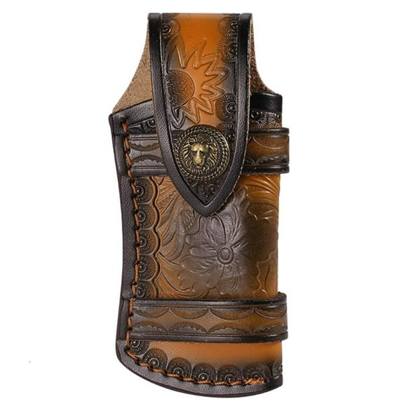 HONCLL Leather Knife Holsters for Fixed Knife Universal Leather Sheath Waist Hanging