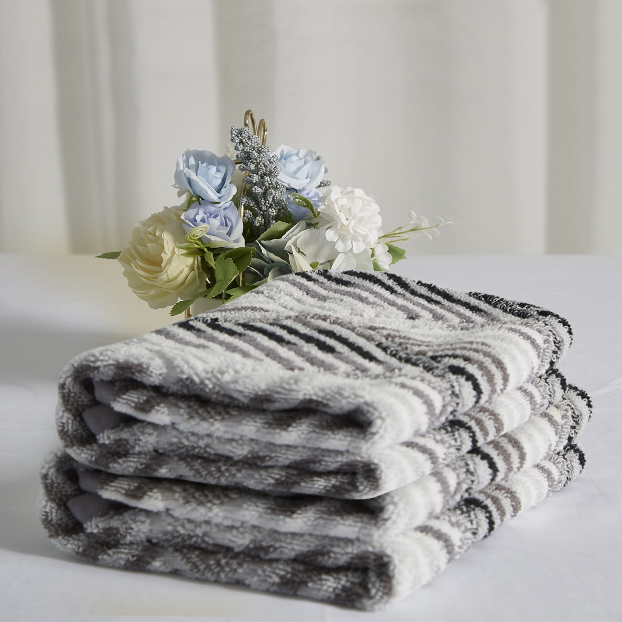 Linen Towels - White - Diamond Weave – Stitch and Tickle