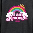 thumbnail image 3 of Barbie The Movie - I Am Kenough Rainbow Clouds - Women's Lightweight French Terry Long Sleeve Shirt, 3 of 5