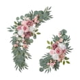 thumbnail image 3 of 2 piezas de flores de arco de boda, decoración de pasillo de boda, guirnalda de arreglo floral, guirnalda de flores artificiales para de, 3 of 8