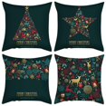 thumbnail image 1 of Funda de Cojín de Navidad, Funda de Almohada de Navidad, Cojín de Funda de Almohada de Navidad de 4 Piezas, Funda de Cojín Decorativo de 45x45 cm con Cremallera Oculta, Pillo de Navidad ShuxiuWang 8390606533975, 1 of 1