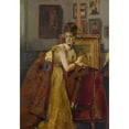 thumbnail image 3 of Alfred Stevens 18x24 Black Modern Framed Museum Art Print Titled - Ball Toilet, 3 of 5