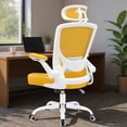 thumbnail image 5 of COOLHUT Office Chair Ergonomic Desk Chair, High Back Gaming Chair, Big and Tall Reclining Comfy Home Office Chair Lumbar Support Breathable Mesh Computer Chair,Yellow, 5 of 12