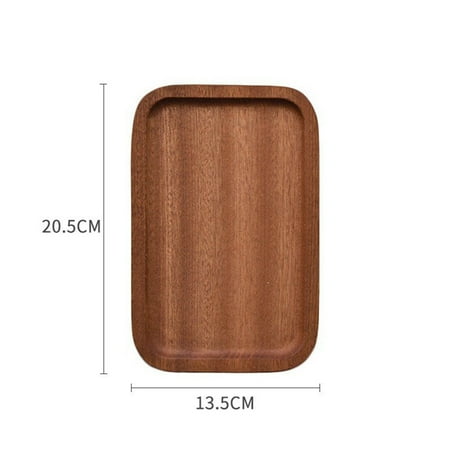 

Kitchen gadgets kitchen Tableware Solid Wood Round Dessert Plate Japanese-Style Wooden Tray Snack Dried Fruit Candy Dish Classical Coffee Saucer Fragarn