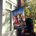 thumbnail image 2 of Brussels Griffon Two Hearts House Flag 28 in x 40 in, 2 of 7