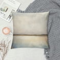 thumbnail image 2 of JEUXUS Short Plush Pillow Case Grunge Watercolor Pastel Lake View White, 2 of 5