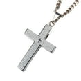 thumbnail image 3 of PERITANG Mens Cross Pendant Necklace Gold Color Silver Black Tone 3Mm Cuban Chain Box Link 18-24Inch Christ Necklace Jewelry, 3 of 8