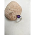 thumbnail image 3 of Natural Purple Amethyst Ring, Pear cut Amethyst Ring, 925 Sterling Silver Ring, amethyst ring Wedding Ring, Ring for gift, Hand Made Ring, 3 of 3