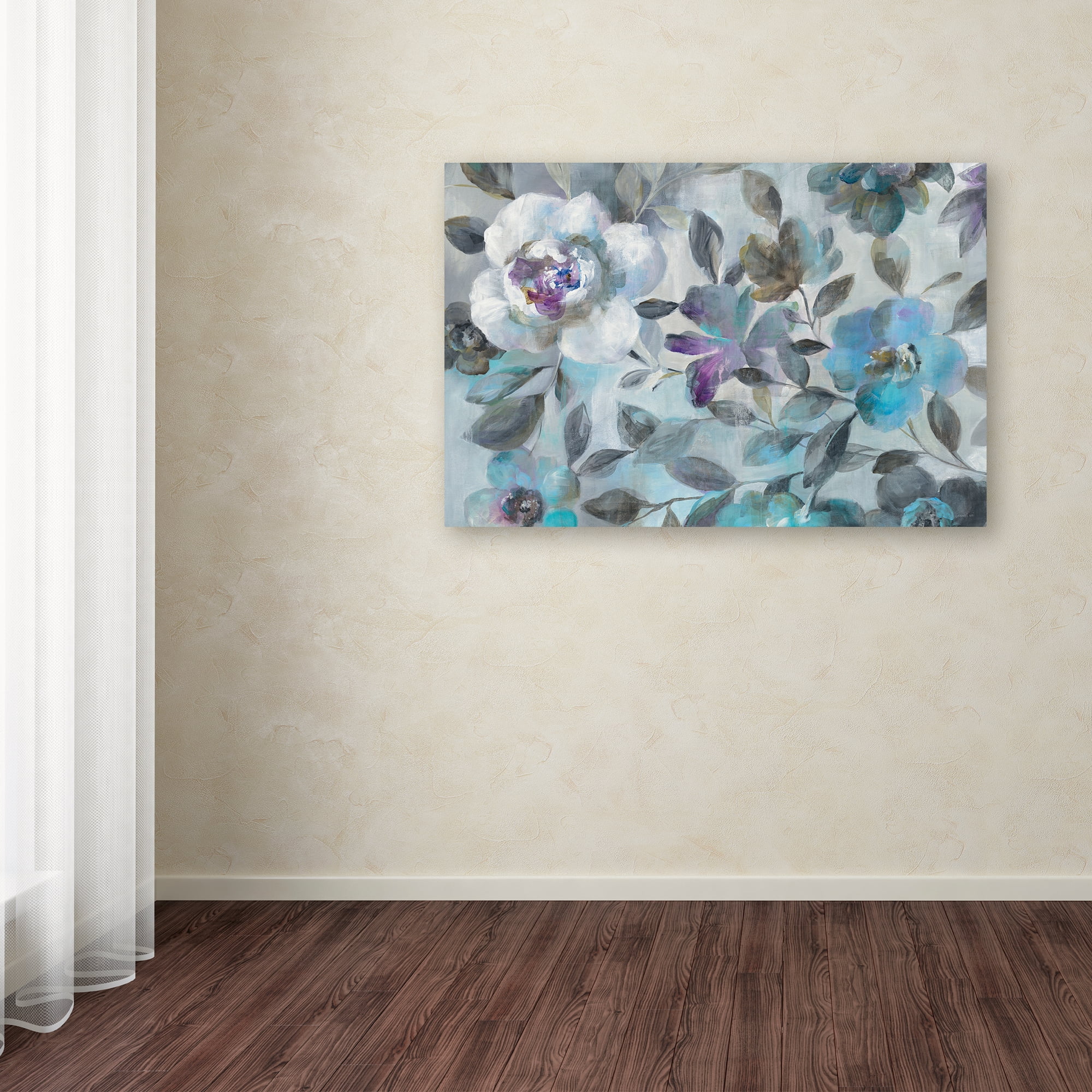 Trademark Fine Art "Twilight Flowers Crop" Canvas Art by Danhui Nai