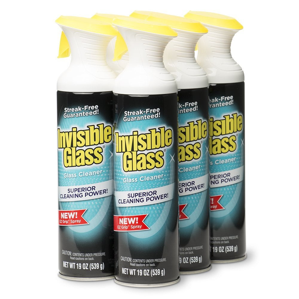 Invisible Glass 911606PK Premium Glass Cleaner with EZ Grip 19Oz Can