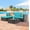 Lake Blue, variant on CHYVARY 5 Pcs Sectional Outdoor Conversation Sofa Set, PE Wicker for Patio, Yard and Poolside With Tea Table and Ottoman,Navy Blue