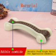 thumbnail image 2 of 2pcs Dog Bones Chew Toys Beef Flavor Toys Nylon Dog Teething Interactive Toys, 2 of 3
