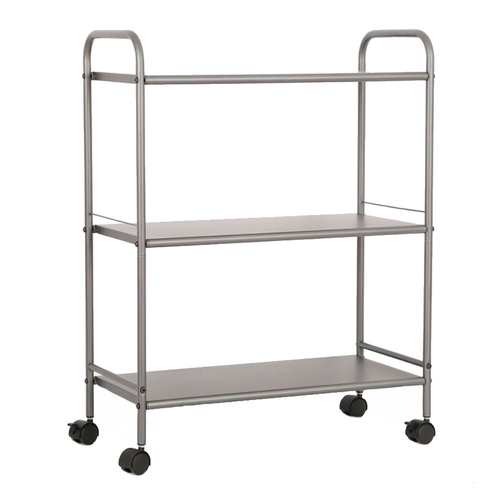 20 Shelf Wide Utility Storage Cart Gray