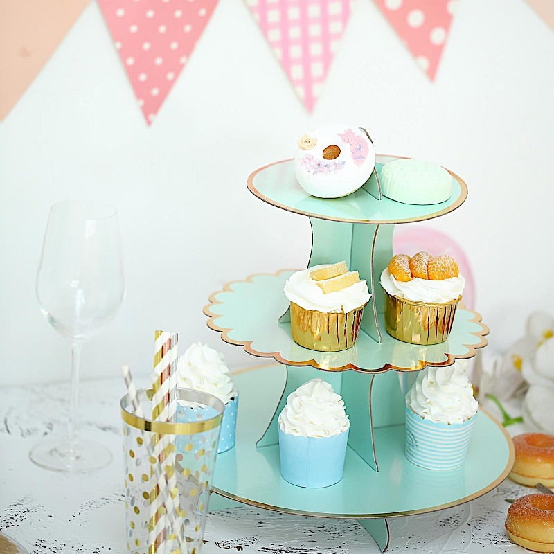 Details about   Round 3-Tier Cupcake Stand Cake Dessert Wedding  Event Party Display Tower Plate 
