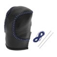 thumbnail image 1 of Cubierta de pomo de cambio de marcha Unique Bargains para Honda Civic 2022-2024, antideslizante, estilo pebble, negro azul, protector de mango de cambio de cuero sintético, 1 Pc, 1 of 6