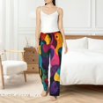 thumbnail image 4 of Fuzoiu Vibrant Abstract Flow Print Women's Pajama Pants,Lounge Pants with Drawstring and Pockets, Casual Pjs Sleep Bottoms, Women's Sleep Pants-X-Large, 4 of 6