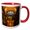 Red/White, variant on 3drose, La Compania De Jesus, Church, Quito, Ecuador - Sa07 Rbe0031 - Ralph H. Bendjebar, 11oz Two-tone Black Mug
