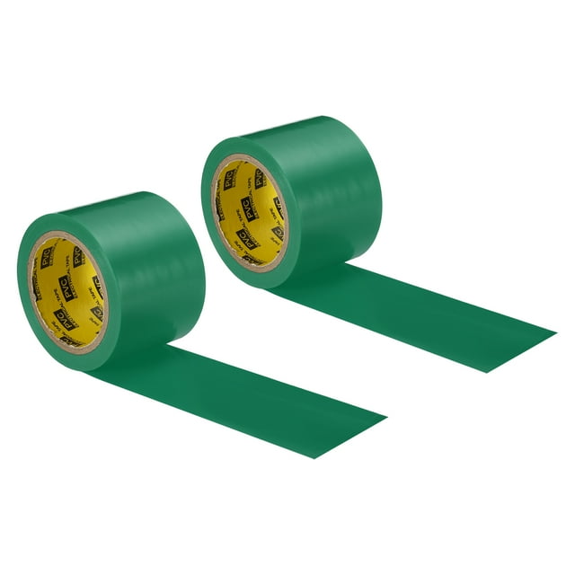 Unique Bargains Corrosion Protection Pipe Tape, 30 Ft x 2 Inch PVC Insulation Wrap Duct Tape Self Adhesive, Green 2Pack