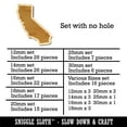 thumbnail image 2 of California State Silhouette Wood Mini Charms Shapes DIY Craft Jewelry - No Hole - Various Sizes (16pcs), 2 of 7