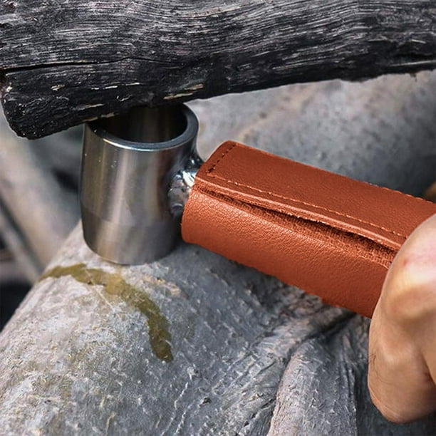 Herramientas de supervivencia para Bushcraft Settlers Llave, broca de barrena manual para Bushcraft Marrón Cola barrena manual