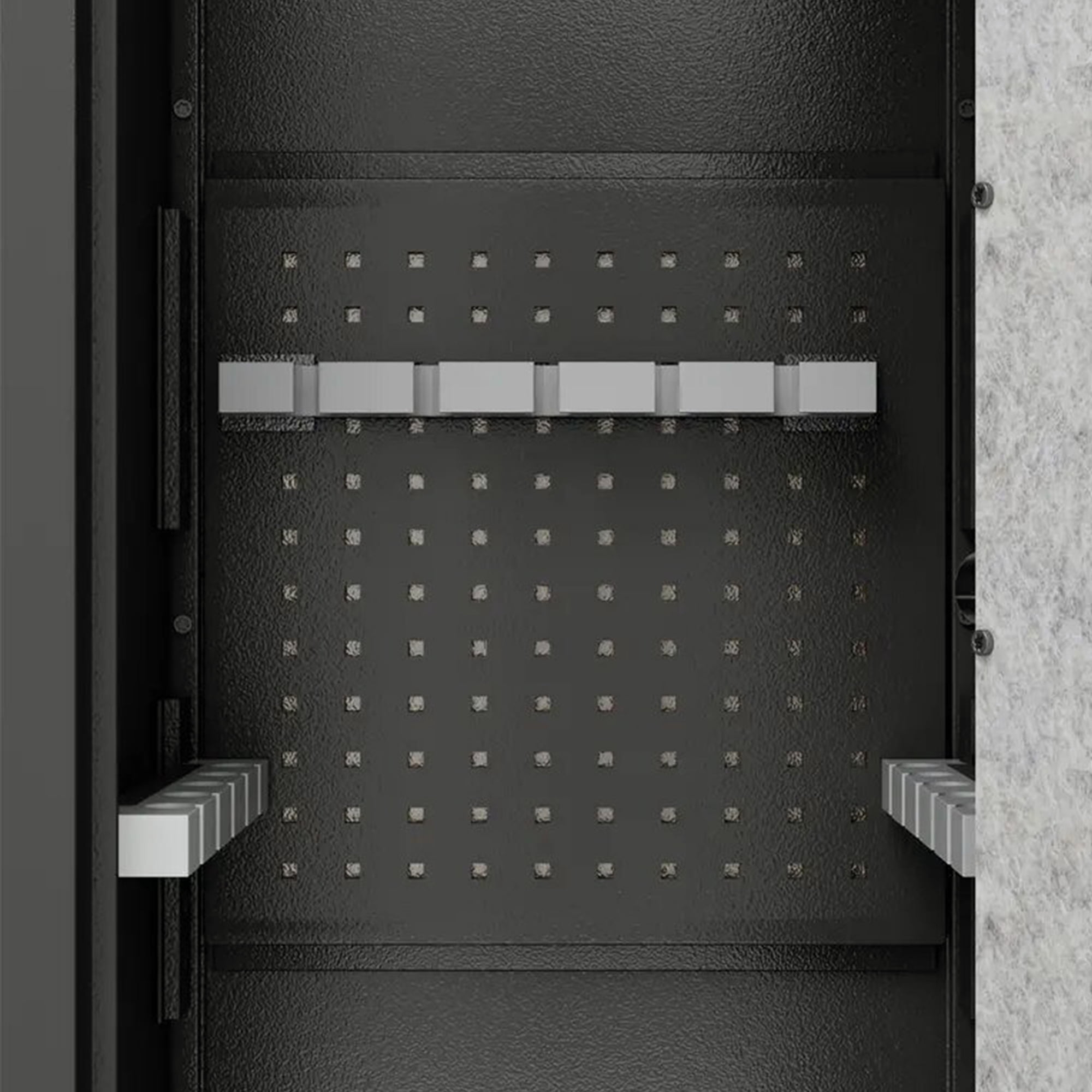 Large Biometric Gun Safe for Rifles & Handguns - Heavy-Duty 55" Tall Gun Cabinet with Fingerprint Lock, Adjustable Rifle Racks, 3 Pistol Pouches & Anti-Theft Alarm - Secure Firearm & Valuables Storag