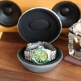 thumbnail image 7 of Pack of 2 Zipper Travel Watch Cases Single Watch Storage Boxes for Wristwatches and Smart Watches up to 50mm (Black), 7 of 7
