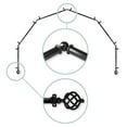 thumbnail image 2 of Twist 13/16 6-Sided Bay Window Curtain Rod - Antique Brass, 2 of 2