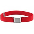 thumbnail image 1 of Kids Elastic Adjustable Strech Belt With Silver Square Buckle - Red, 1 of 4